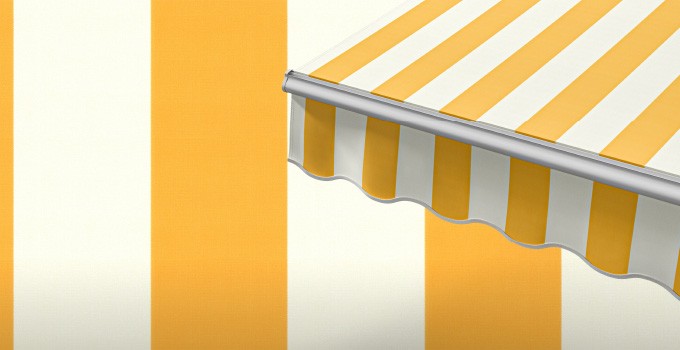 Маркиза локтевая VENTURA NEW, локти 3,0 метра, ручной привод, тент из ткани в двухцветную полоску