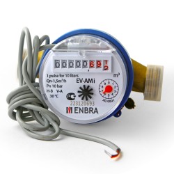 Счётчик учёта холодной воды ENBRA EV-AMi L110 D15 B, с импульсным выходом, без сгонов