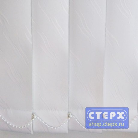 Лотос  BLACK-OUT /цвет белый/ - ламель для вертикальных жалюзи из ткани