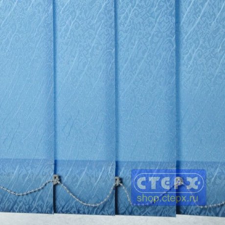 Ариэль /цвет синий/ - ламель для вертикальных жалюзи из ткани