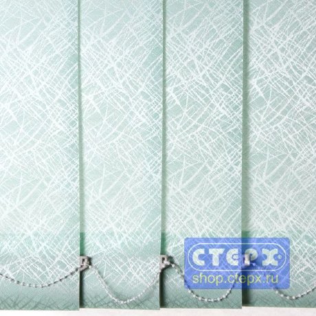 Сфера /цвет зеленый/ - ламель для вертикальных жалюзи из ткани