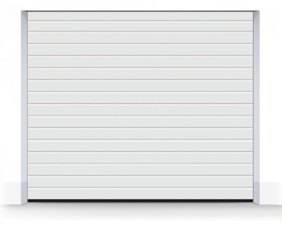 Ворота секционные серии Trend, ширина 2750 мм, высота 2250 мм, белые, фактура S-Гофр