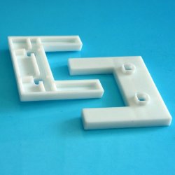 Комплект из 2 белых корректоров высоты штапика для кассетных горизонтальных жалюзи