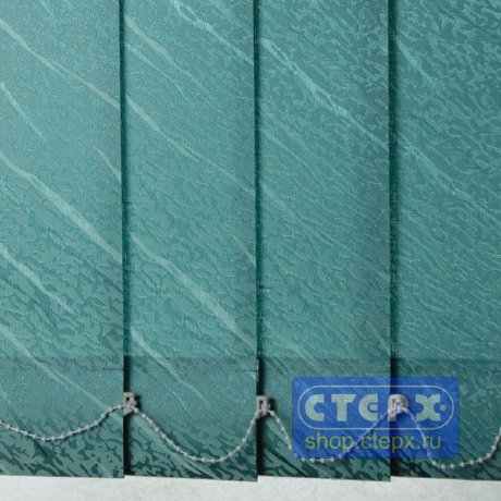 Ариэль /цвет темно-зеленый/ - ламель для вертикальных жалюзи из ткани