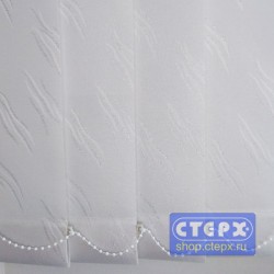 Лотос /цвет серебро/ - ламель для вертикальных жалюзи из ткани