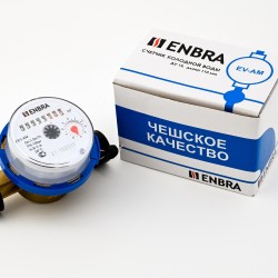 Счётчик учёта холодной воды ENBRA EV-AM L130 D20 В, без сгонов