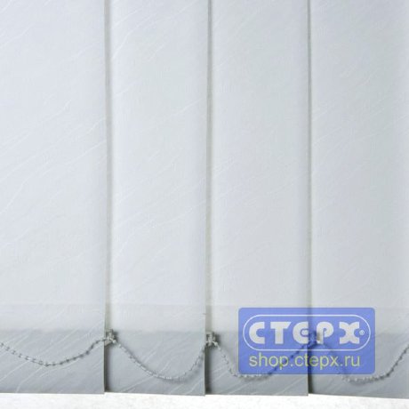 Венера /цвет белый/ - ламель для вертикальных жалюзи из ткани