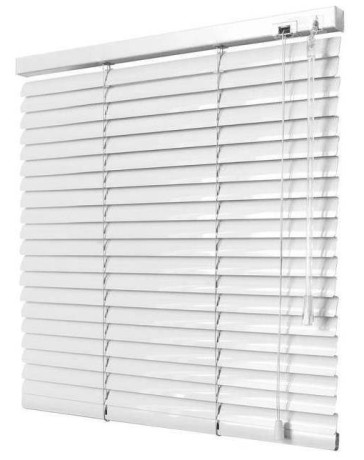 Жалюзи горизонтальные алюминиевые "Танго 25", Белый шелк 5101, 67,5 х 110 см, упр Правое