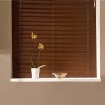 Жалюзи горизонтальные алюминиевые "Танго 25", Горький шоколад 5641, 47,5х120 см ,упр Левое