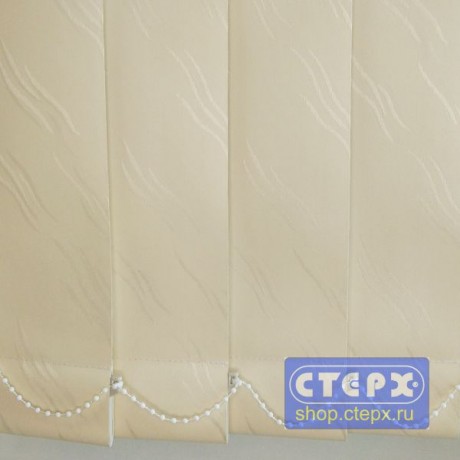 Вертикальные жалюзи с полотном из ткани коллекции «Лотос BLACK-OUT»