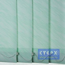 Венера /цвет зеленый/ - ламель для вертикальных жалюзи из ткани