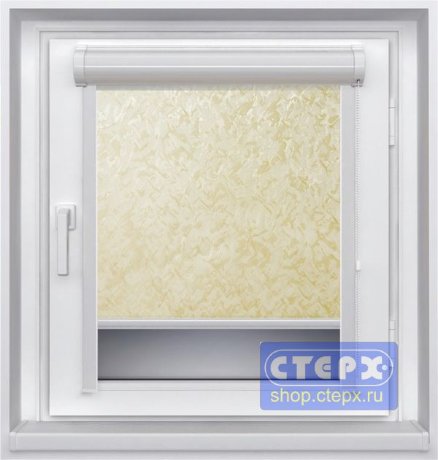 Миникассетная рулонная штора с цепочным приводом «UNI-2», коллекция «Шелк»