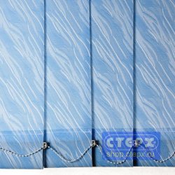 Венера /цвет голубой/ - ламель для вертикальных жалюзи из ткани